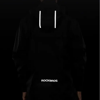 Waterproof Cycling Raincoat, Breathable Windproof Reflective