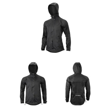 Waterproof Cycling Raincoat, Breathable Windproof Reflective