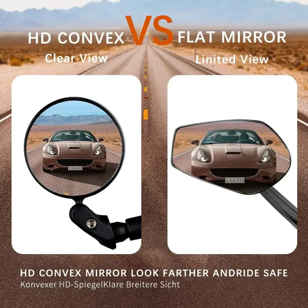 Rotating Bicycle Rearview Mirror (1pc & 2pcs)