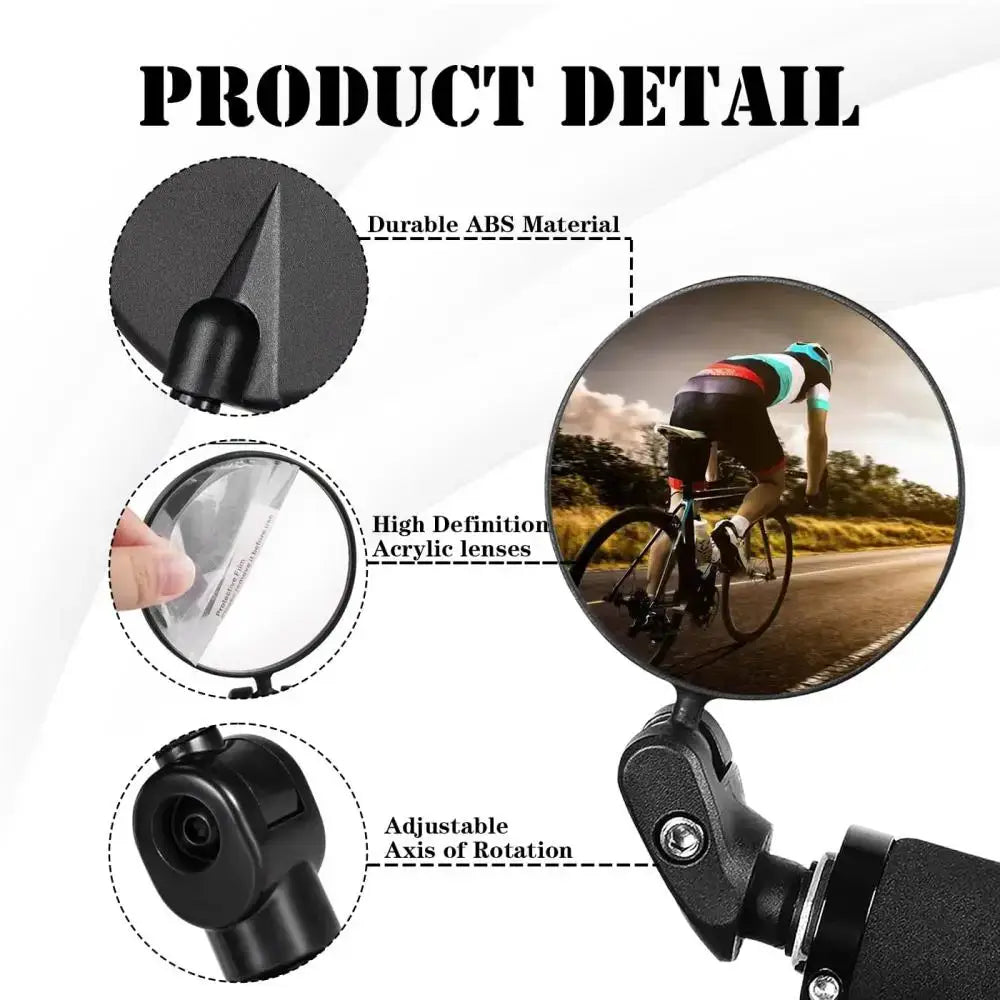 Rotating Bicycle Rearview Mirror (1pc & 2pcs)