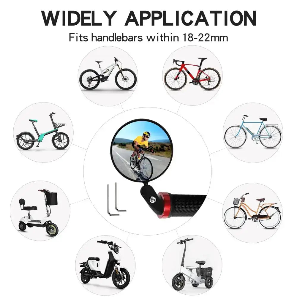 Rotating Bicycle Rearview Mirror (1pc & 2pcs)