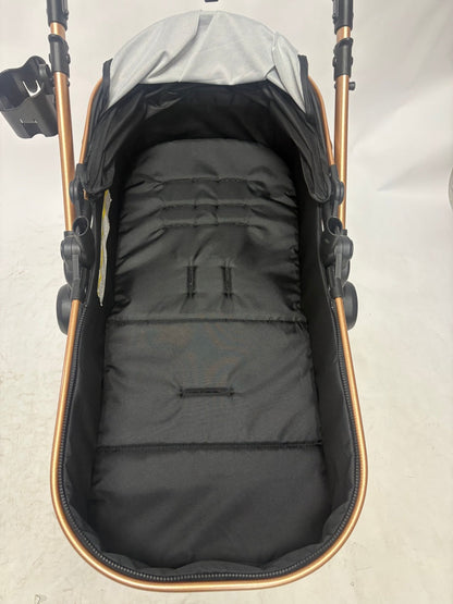 Pre-order Baby Brightness Newborn 4-in-1 Travel System with Bassinet, Capsule, ISOFIX Base & 360° Rotating Car Seat – Black