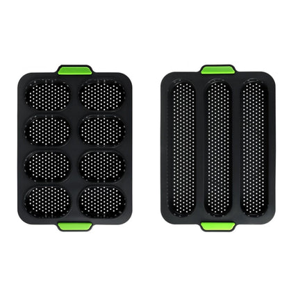 2pcs Silicone Cake Moulds Baking Pan Tray for French Bread Burger Mold