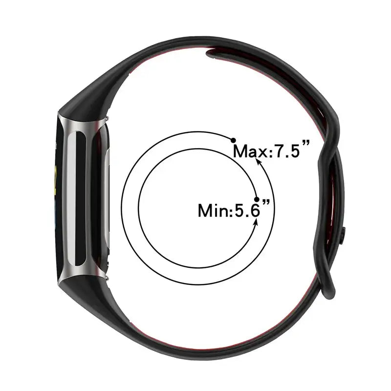 Rubber Sport Strap for the Fitbit Charge 5/6 Series (available in 21 colours)