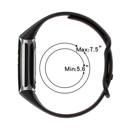 Rubber Sport Strap for the Fitbit Charge 5/6 Series (available in 21 colours)