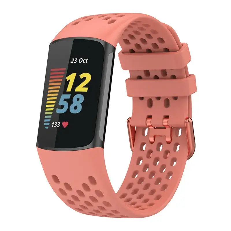 Rubber Sport Strap for the Fitbit Charge 5/6 Series (available in 21 colours)