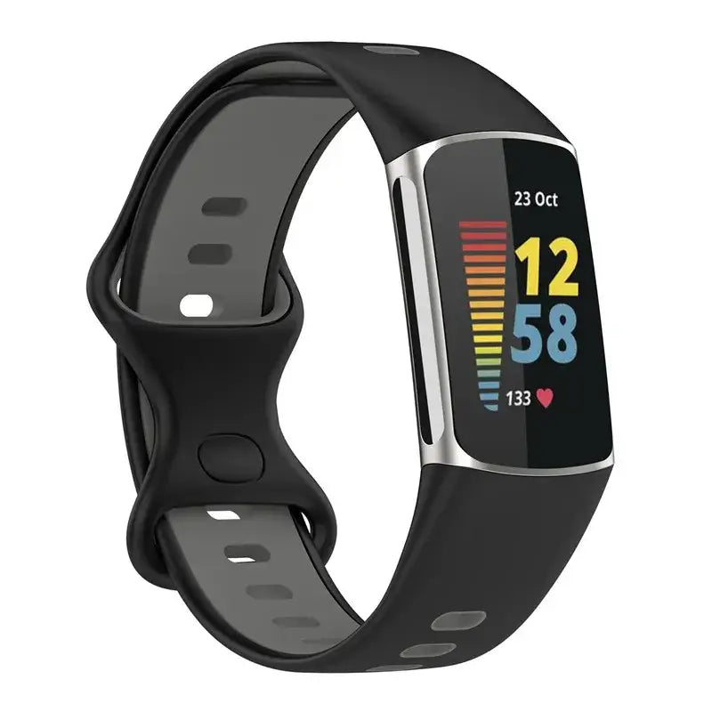 Rubber Sport Strap for the Fitbit Charge 5/6 Series (available in 21 colours)