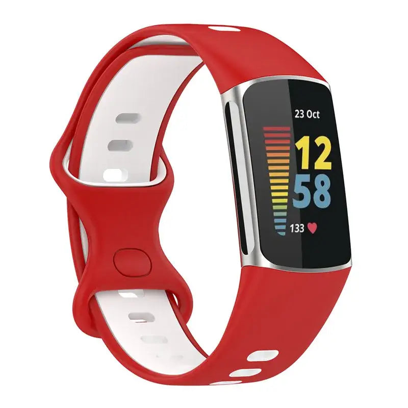 Rubber Sport Strap for the Fitbit Charge 5/6 Series (available in 21 colours)