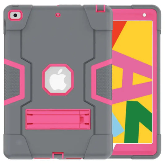 Rugged Case for iPad Series (Gray & Pink)