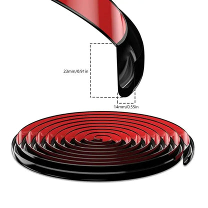 RV / Caravan Roof Rainwater Gutter PVC (available in Black & White)