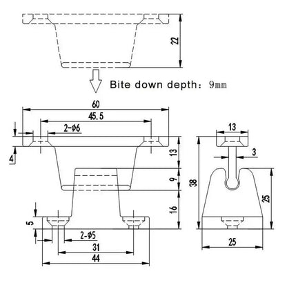 RV T-Shape Door Retainer Latch (available in Black & White)