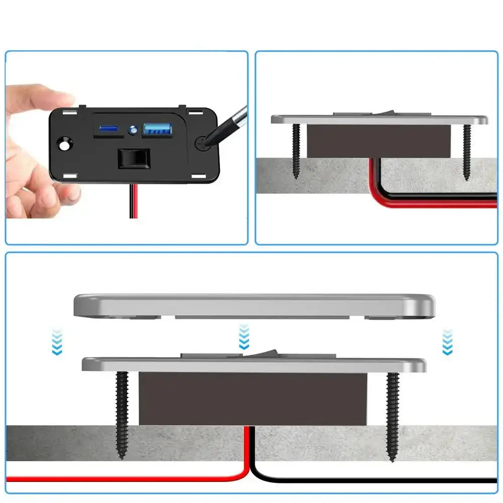 RV USB PD QC3 Fast Charging Outlet (different models available)
