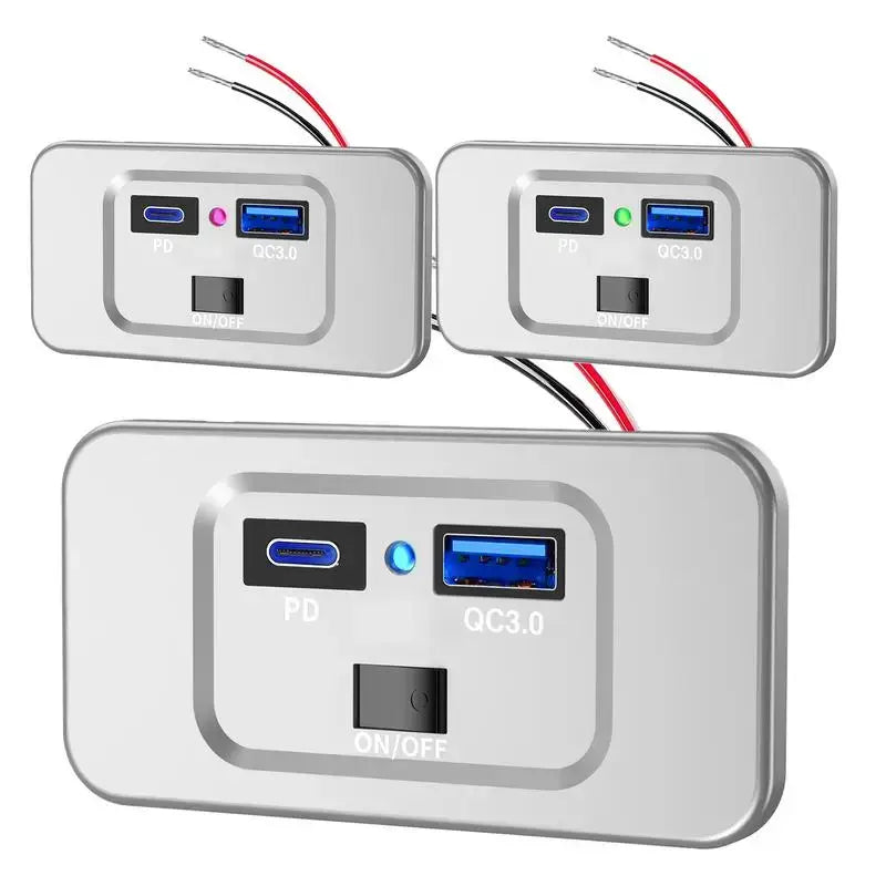 RV USB PD QC3 Fast Charging Outlet (different models available)