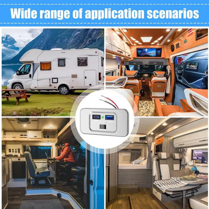 RV USB PD QC3 Fast Charging Outlet (different models available)