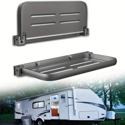 RV Wall-Mount Foldable Aluminum Storage Shelves
