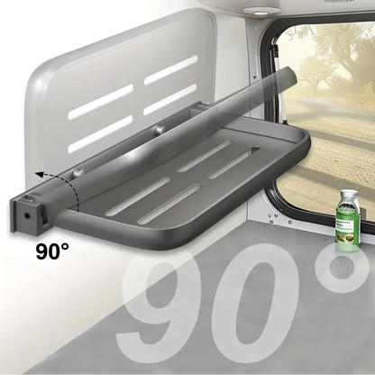 RV Wall-Mount Foldable Aluminum Storage Shelves