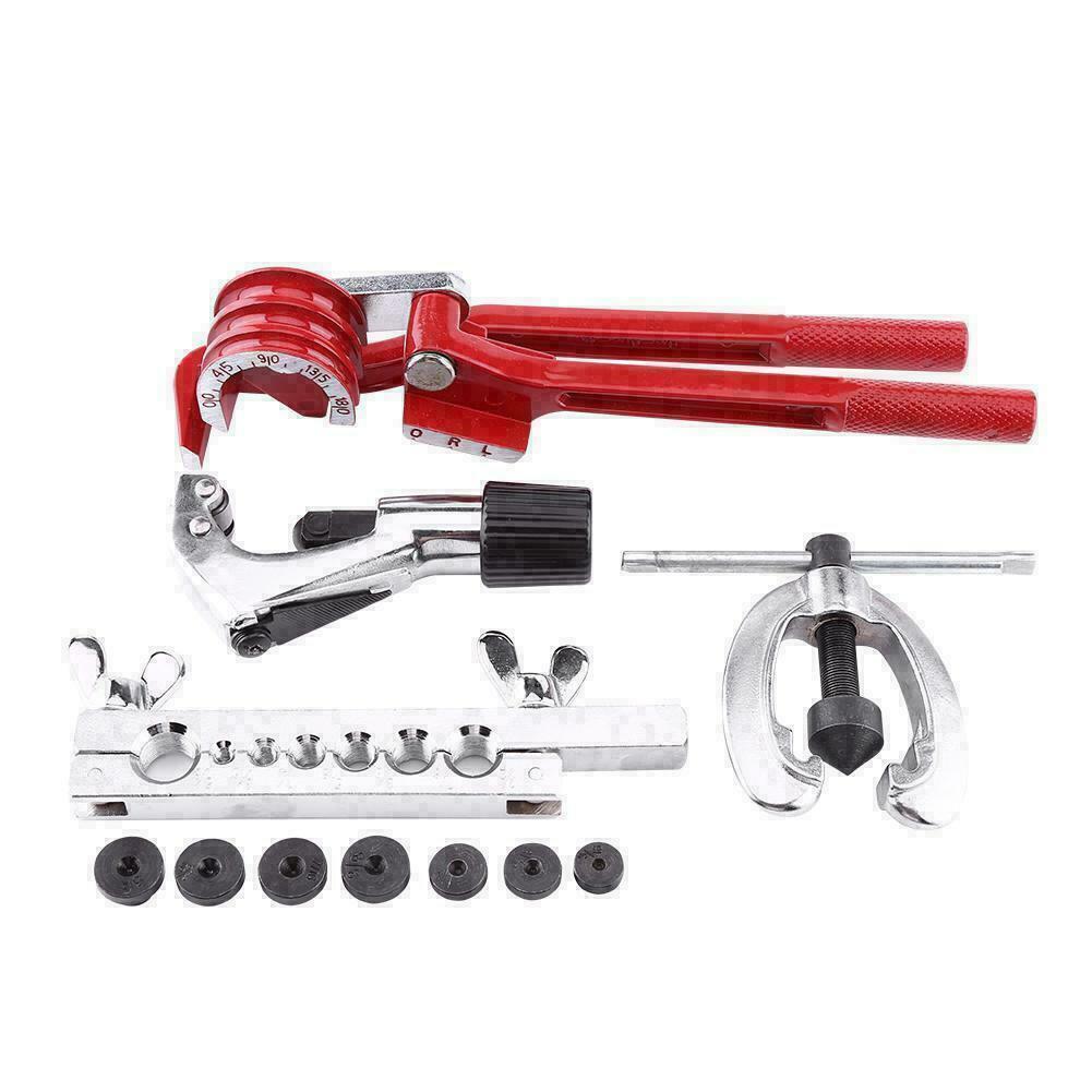 10pcs Flare Tool Kit Brake Air Line Double Flaring Set 3 In 1 Tube Pipe Bender - salelink.co.nz