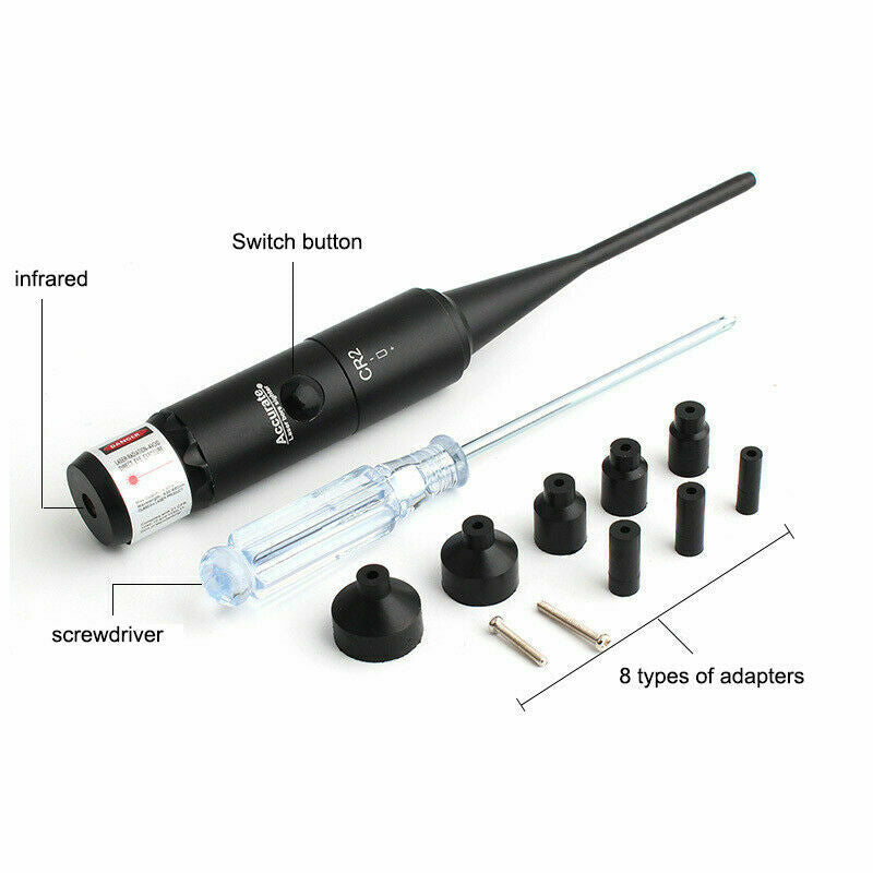 Red Laser Bore Sighter Kit For .177 to .50 Caliber Scope - salelink.co.nz