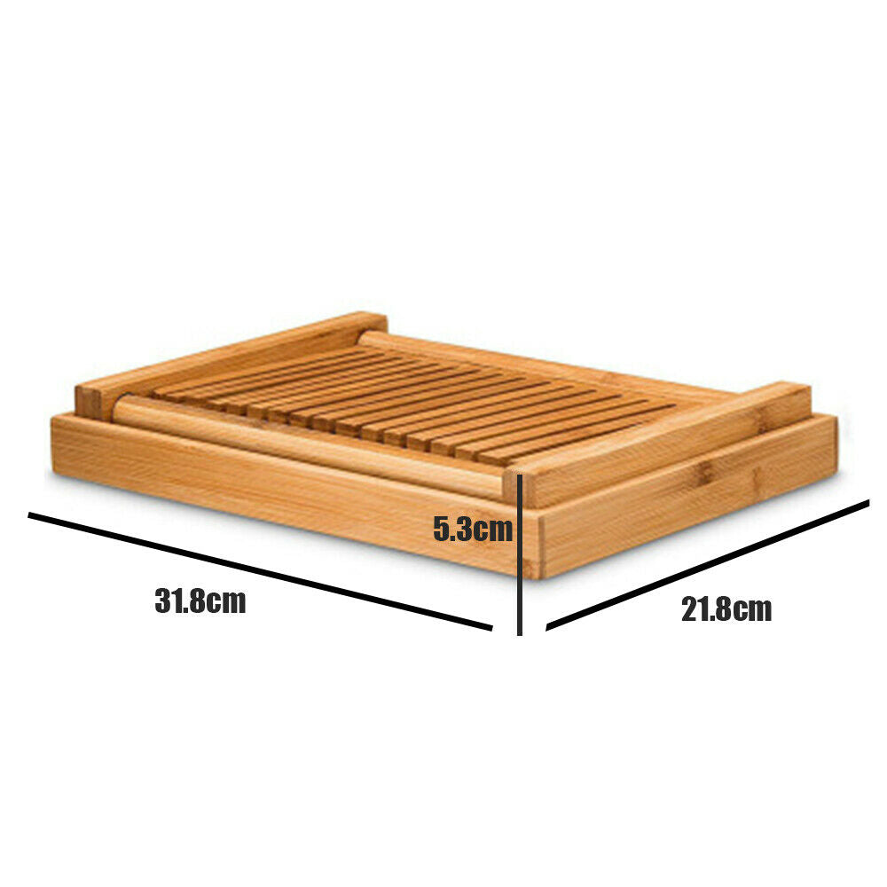 Bamboo Bread Slicer Loaf Cutting Board - salelink.co.nz