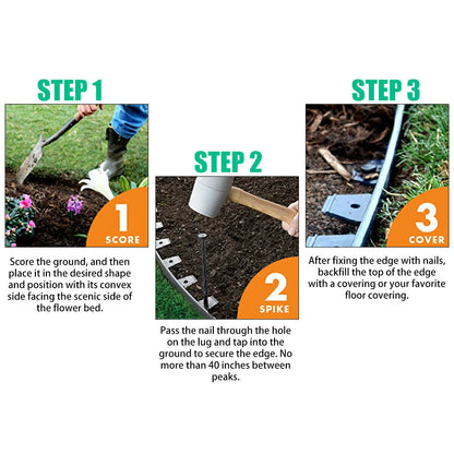 10M Lawn Edging Border Garden Fence Landscape - salelink.co.nz