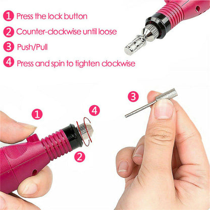 Nail Dryer Lamp Electric Nail Drill Set - salelink.co.nz
