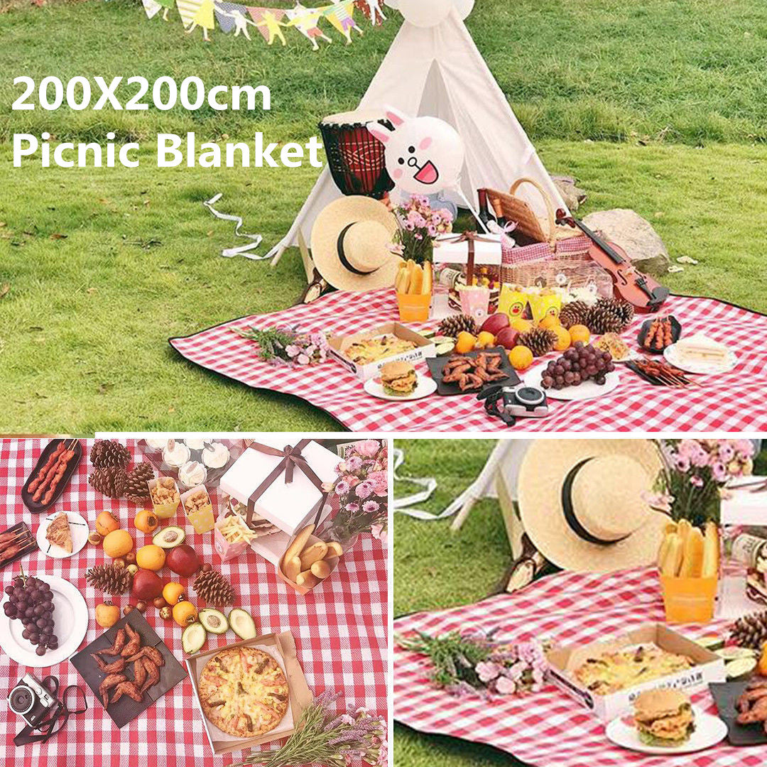 Large Picnic Blanket Rug Mat Outdoor 200X200cm
