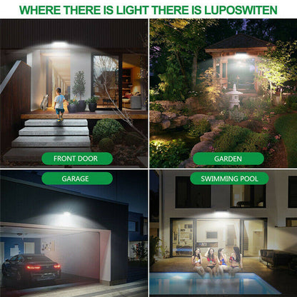 118 LED Solar Power PIR Motion Sensor Wall Light Outdoor Garden Lamp Waterproof - salelink.co.nz