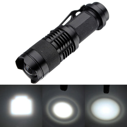 CREE Q5 LED Zoomable Focus Bright Flashlight Torch 220LM Light - salelink.co.nz