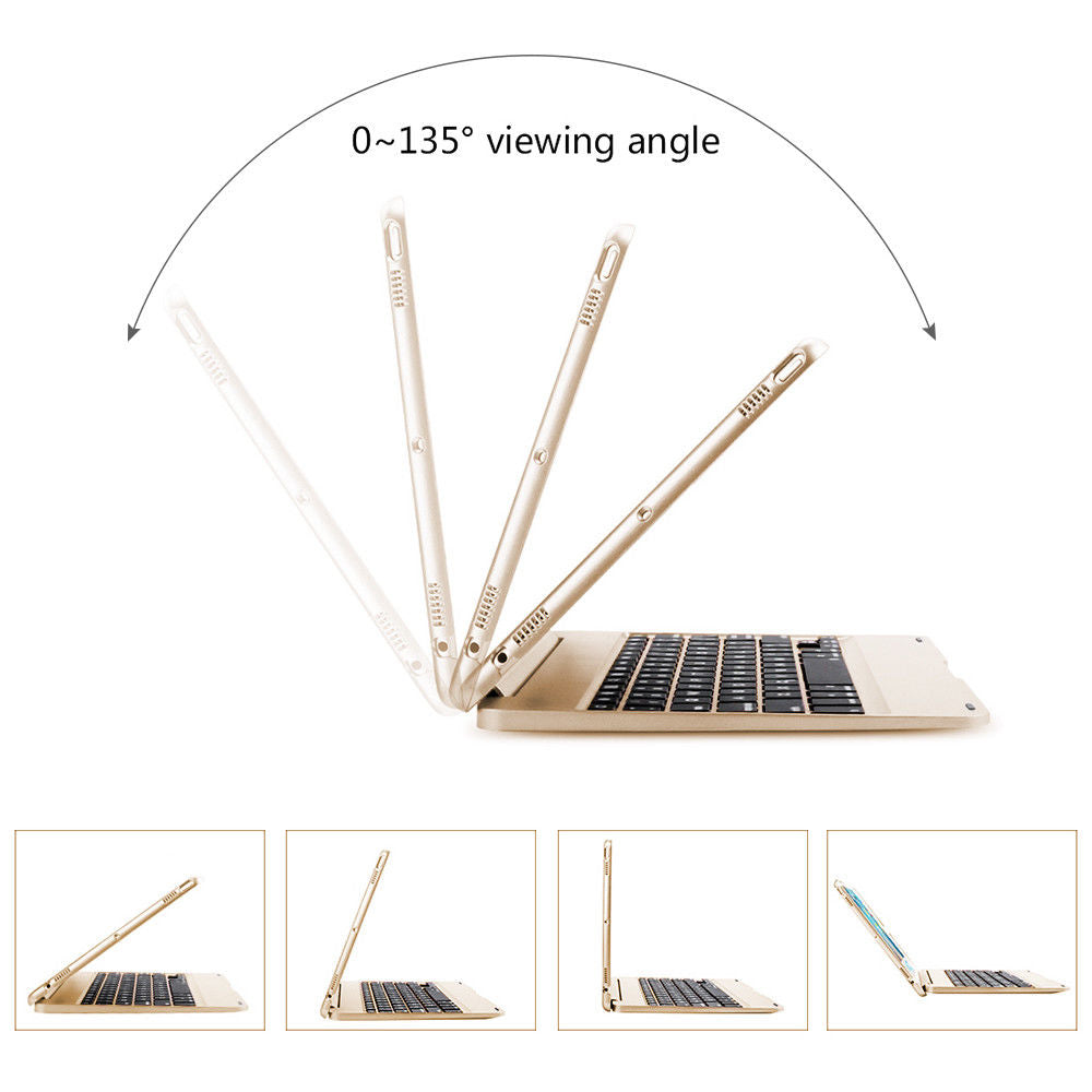 iPad Air 1/2, iPad 9.7 2017/2018 Bluetooth Keyboard Case