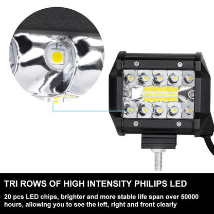 2x 4inch CREE LED Work Light Bar Spot Flood OffRoad Driving Reverse 4x4 Ford - salelink.co.nz