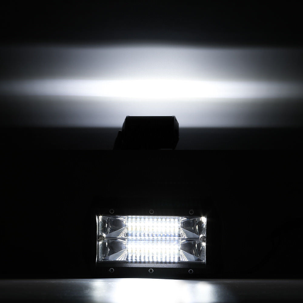 2X 5inch LED Work Driving Light Bar Flood Beam Offroad Boat Truck 12V 24V - salelink.co.nz