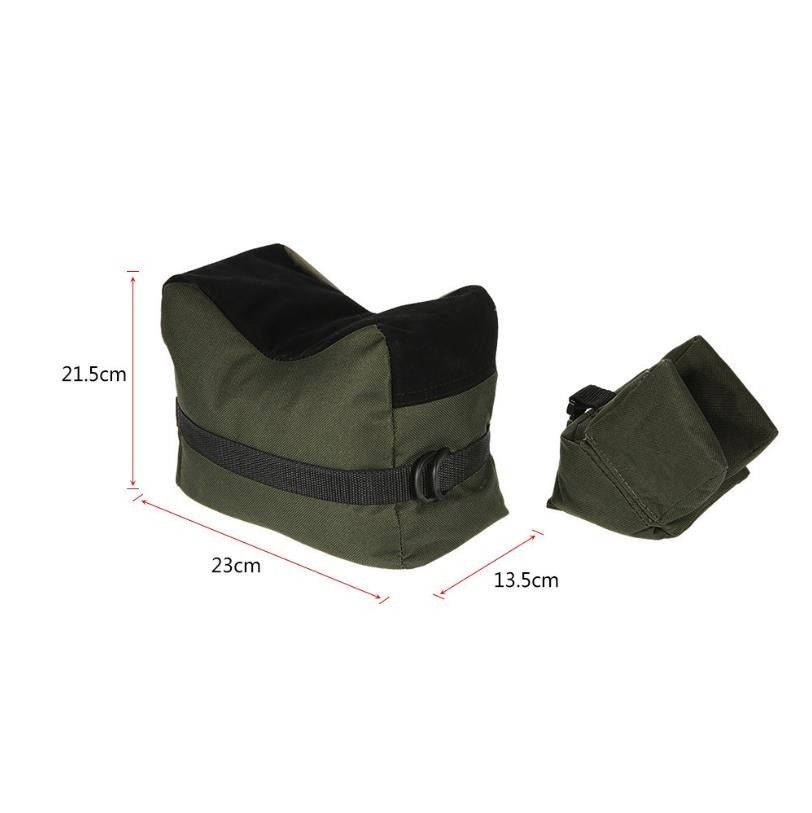 Shooting Range Sand Bag Set Rifle Bench Rest Stand Front Rear Bag Hunting - salelink.co.nz