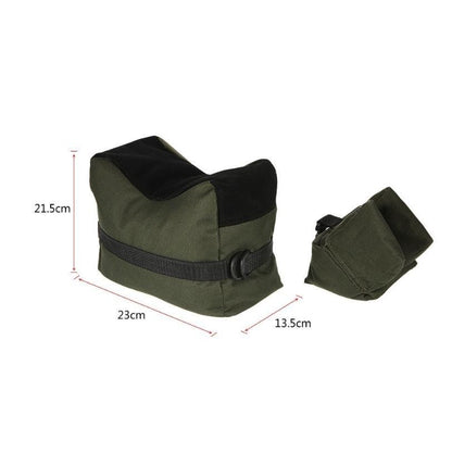 Shooting Range Sand Bag Set Rifle Bench Rest Stand Front Rear Bag Hunting - salelink.co.nz