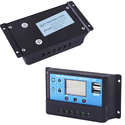 30A 12V/24V LCD DISPLAY PWM SOLAR PANEL REGULATOR CHARGE CONTROLLER & TIMER
