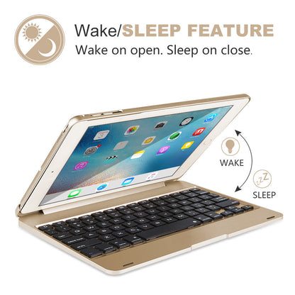 iPad Air 1/2, iPad 9.7 2017/2018 Bluetooth Keyboard Case