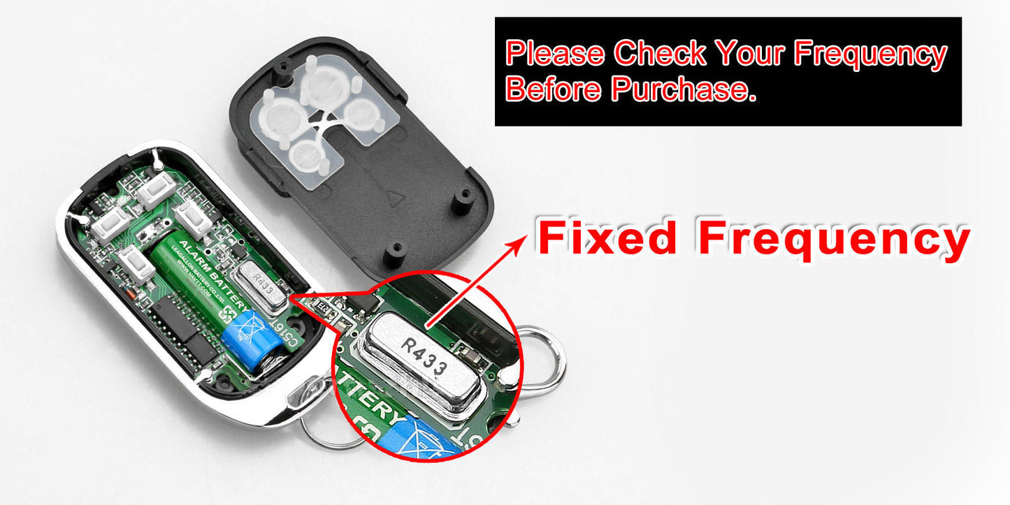 1x Universal Replacement Garage Door Gate Car Cloning Remote Control Key Fob