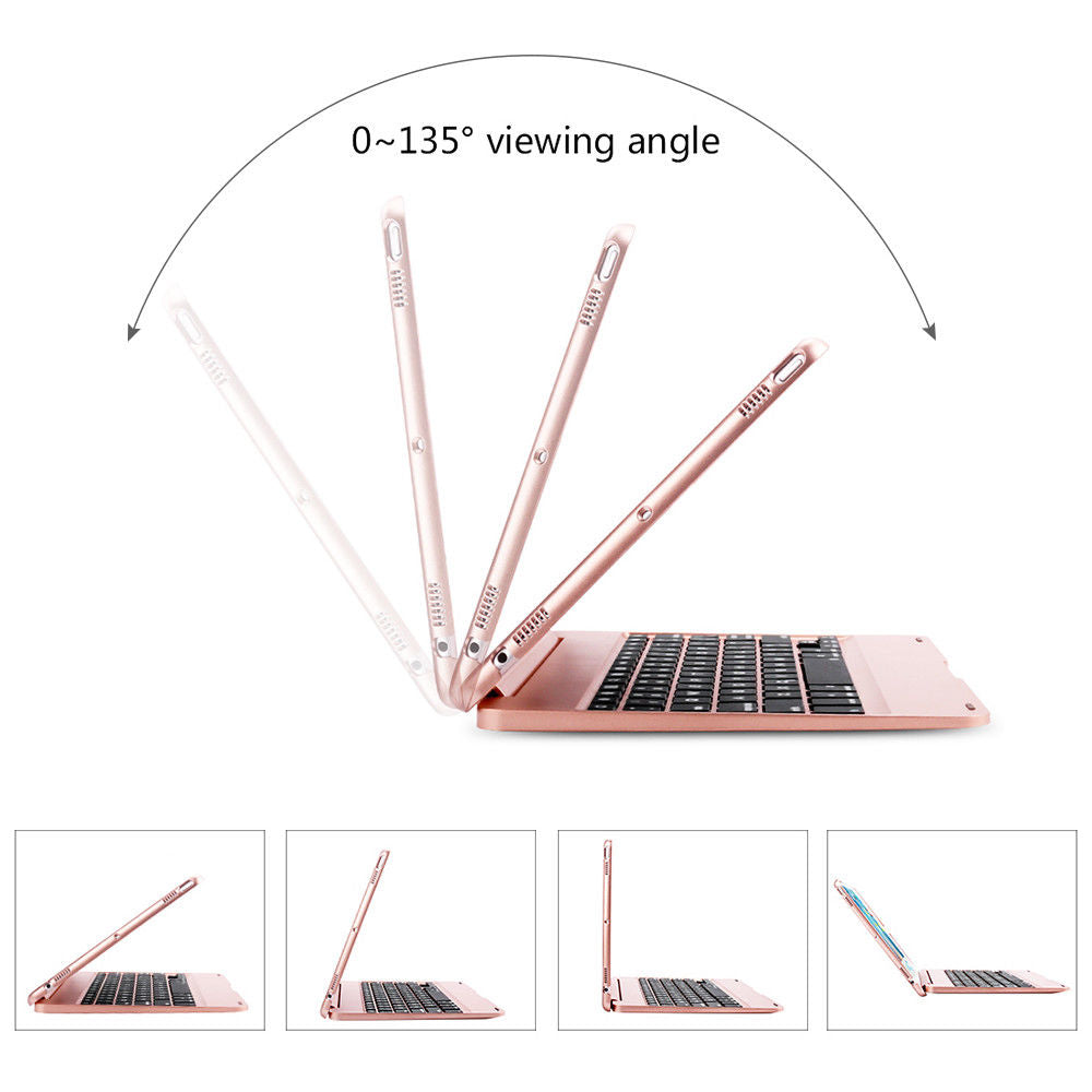 iPad Air 1/2, iPad 9.7 2017/2018 Slim Wireless Bluetooth Keyboard Case