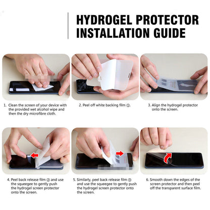 SAMSUNG S8+ S9+ PLUS HYDROGEL AQUA FLEXIBLE Crystal Screen Protector Soft Flim - salelink.co.nz