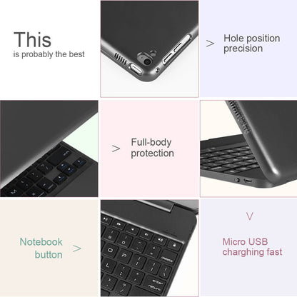 iPad Air 1/2, iPad 9.7 2017/2018 Bluetooth Keyboard Case