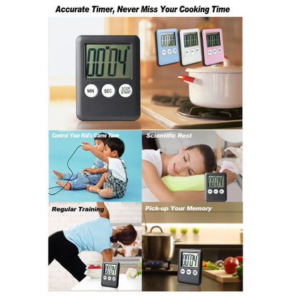 WHITE Magnetic Kitchen Timer