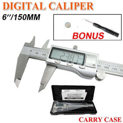150mm Stainless Steel Electronic Digital Vernier Caliper Depth Measurement