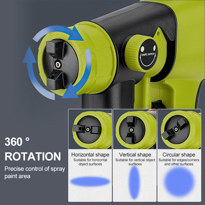 Paint Sprayer HVLP Spray Paint Gun fits Ryobi 18V Battery