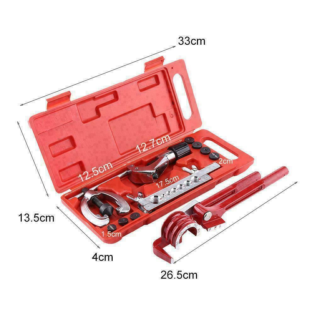 10pcs Flare Tool Kit Brake Air Line Double Flaring Set 3 In 1 Tube Pipe Bender - salelink.co.nz