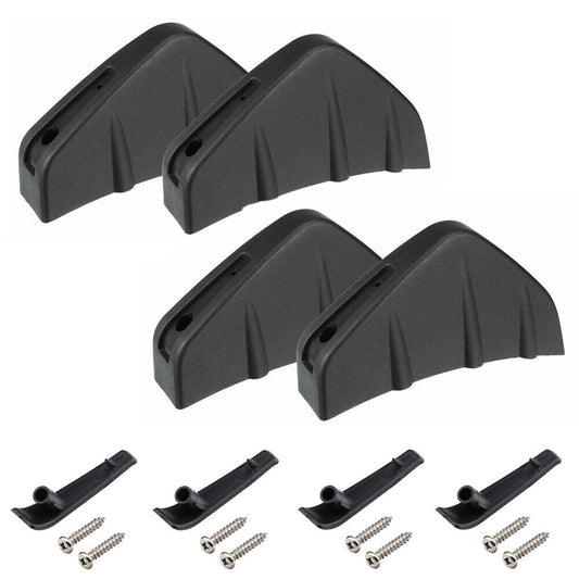 Universal Black Rear Bumper 4 Shark Fins Spoiler Wing Lip Diffuser Modified Kits - salelink.co.nz