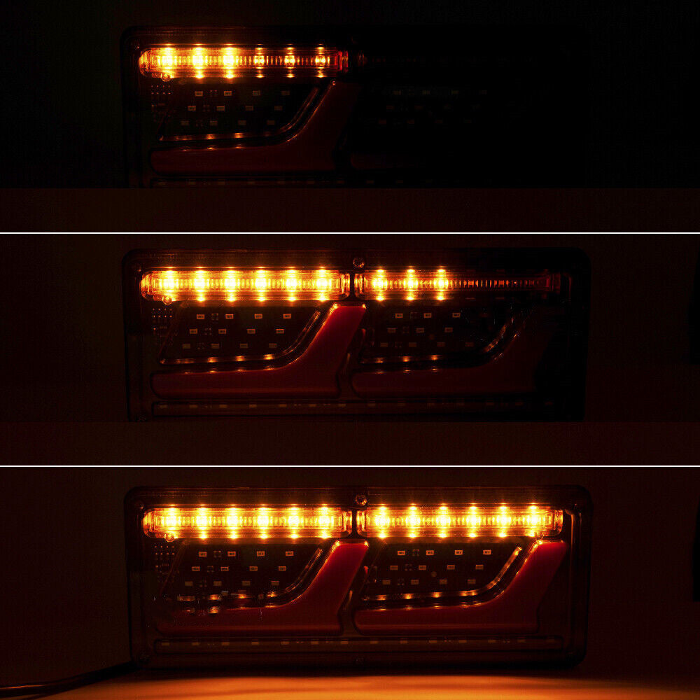 12V 2X 74 LED Tail Lights Trailer Ute Caravan Truck Stop Indicator rear LAMP