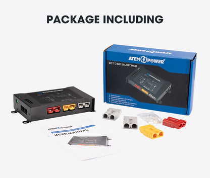 ATEM POWER Smart Hub Dual Battery System Fit DC to DC Chargers