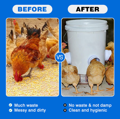 Automatic Chicken Feeders Poultry Gravity Fed Chicken Feeder