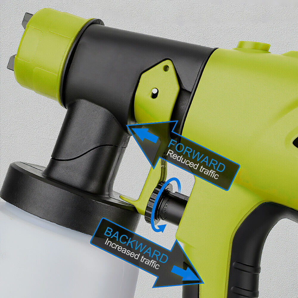 Paint Sprayer HVLP Spray Paint Gun fits Ryobi 18V Battery