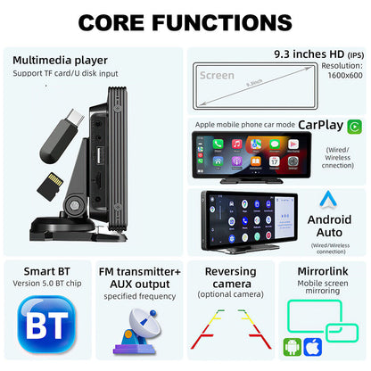Apple Carplay Android Car Stereo Bluetooth Player - salelink.co.nz