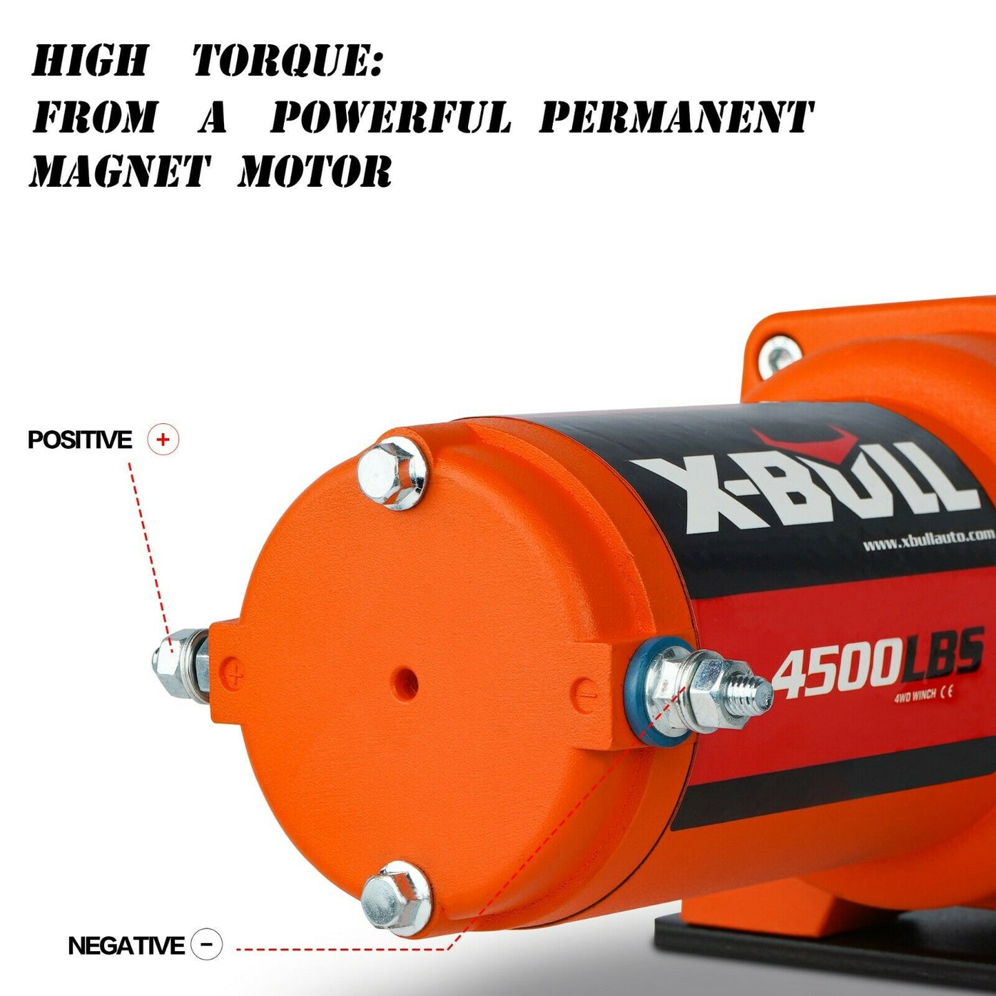 X-BULL Electric Winch 4500LBS/2041kg 12V Synthetic Rope Wireless Remotes ATV UTV Electric Winch